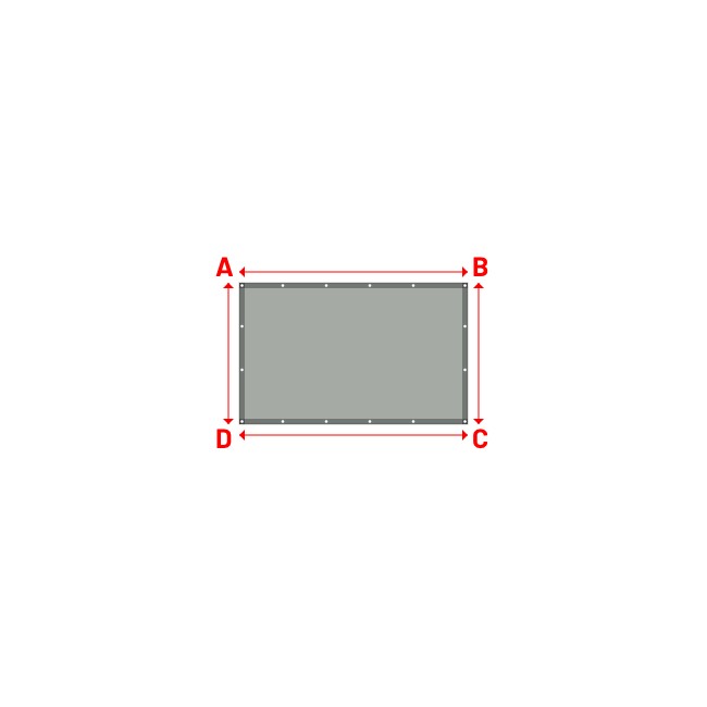Bâche Rectangle en Protect 670 : La référence en matière de protection étanche Gris clair RAL 7038 - 2.10x1.30m