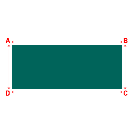 Bâche Rectangle en Protect 670 : La référence en matière de protection étanche Vert industrie RAL 6026 - 5.00x2.00m