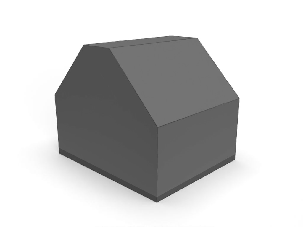 Trapéze Rectangle Tronqué en Flexlight Lodge 6002 630gr/m² Noir 20007