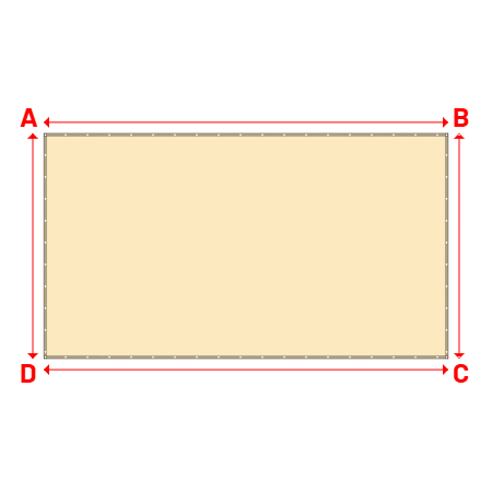 Bâche Rectangle en Protect 670 : La référence en matière de protection étanche Beige ral 1015 - 6.10x3.40m