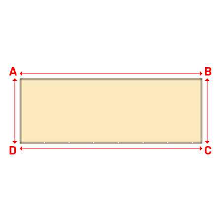 Bâche Rectangle en Protect 670 : La référence en matière de protection étanche Beige ral 1015 - 5.05x1.80m