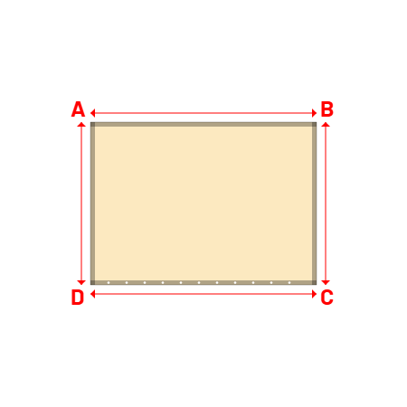 Bâche Rectangle en Protect 670 : La référence en matière de protection étanche Beige ral 1015 - 2.50x1.80m