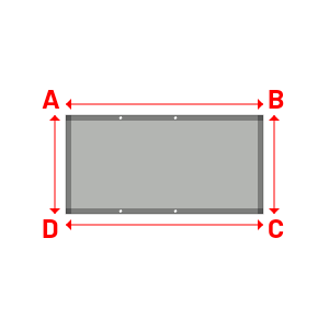 Bâche Rectangle en MaxiProtect 900 : Protection & grammage renforcé Gris agate RAL 7038 - 1.80x0.90m