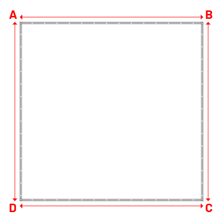 Bâche Rectangle en Protect 670 : La référence en matière de protection étanche Blanc RAL 9016 - 4.14x4.04m