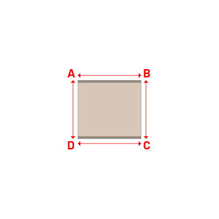 Bâche Rectangle en Soltis Horizon 86 Beige sablé 86-2135 - 1.30x1.20m