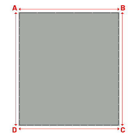 Bâche Rectangle en Protect 670 : La référence en matière de protection étanche Gris clair RAL 7038 - 4.60x5.20m