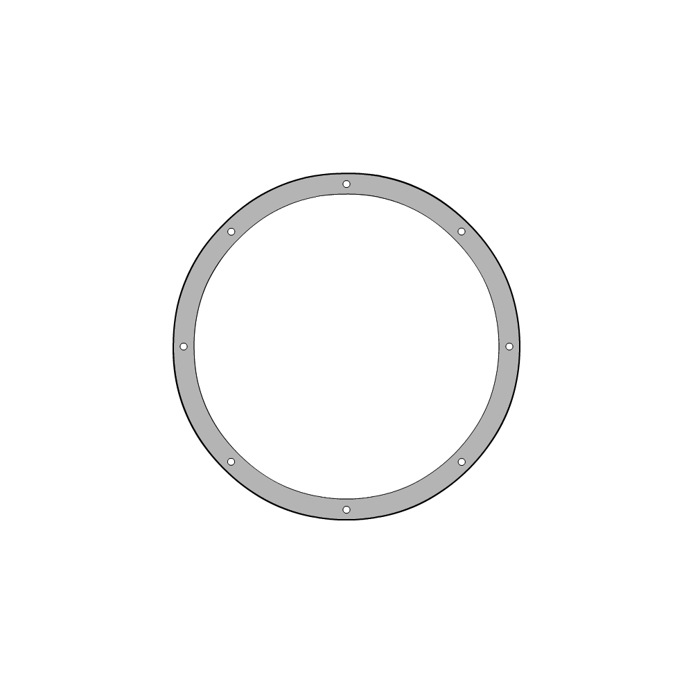 Bâche plate ronde en Protect 670 : La référence en matière de protection étanche Blanc RAL 9016 d'une diamètre de 2.5m