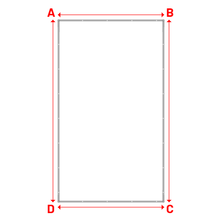 Bâche Rectangle en Protect 670 : La référence en matière de protection étanche Blanc RAL 9016 - 3.20x5.50m
