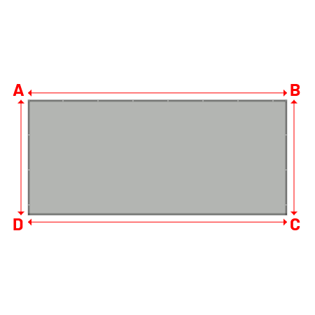Bâche Rectangle en MaxiProtect 900 : Protection & grammage renforcé Gris agate RAL 7038 - 7.20x3.20m
