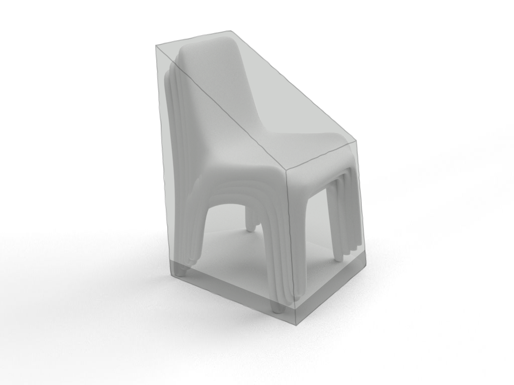 Chaise de jardin en MaxiProtect 900 : Protection & grammage renforcé Gris agate RAL 7038