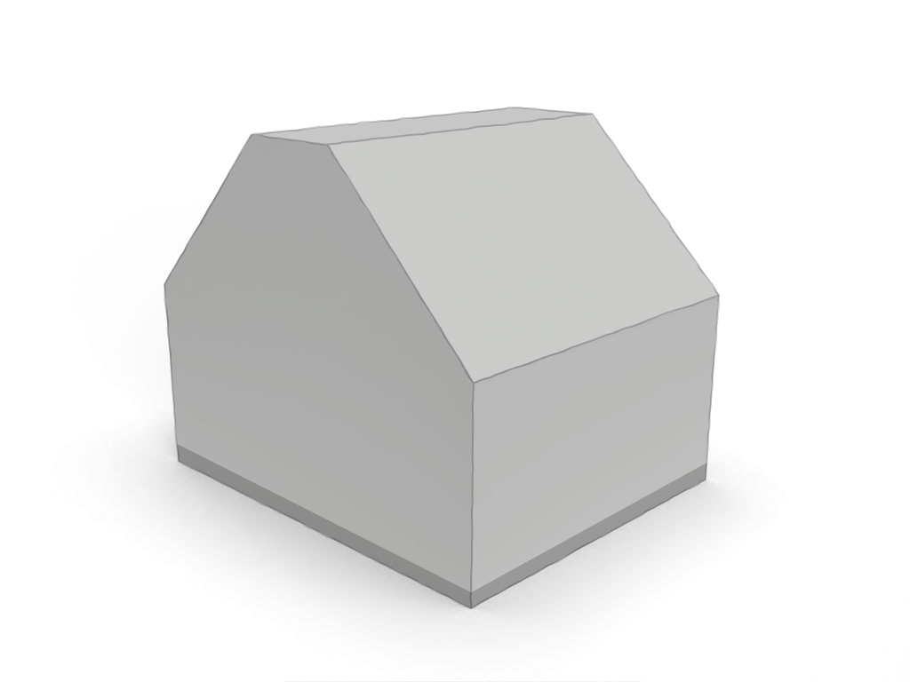 Trapéze Rectangle Tronqué en MaxiProtect 900 : Protection & grammage renforcé Gris agate RAL 7038