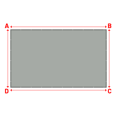 Bâche Rectangle en Protect 670 : La référence en matière de protection étanche Gris clair RAL 7038 - 5.82x3.52m