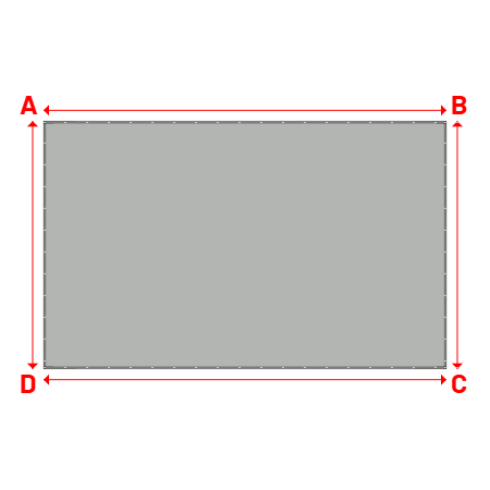 Bâche Rectangle en MaxiProtect 900 : Protection & grammage renforcé Gris agate RAL 7038 - 8.30x5.10m