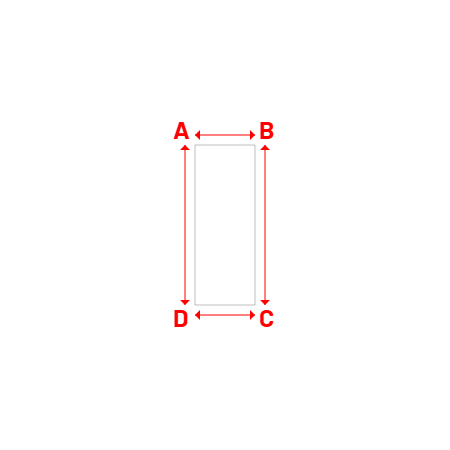 Bâche Rectangle en Protect 670 : La référence en matière de protection étanche Blanc RAL 9016 - 0.60x1.60m
