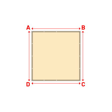 Bâche Rectangle en Protect 670 : La référence en matière de protection étanche Beige ral 1015 - 1.96x2.00m