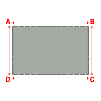 Bâche Rectangle en Protect 670 : La référence en matière de protection étanche Gris clair RAL 7038 - 3.67x2.36m