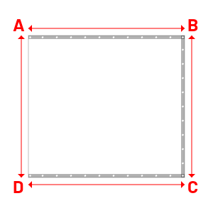 Bâche Rectangle en Protect 670 : La référence en matière de protection étanche Blanc RAL 9016 - 2.20x2.00m