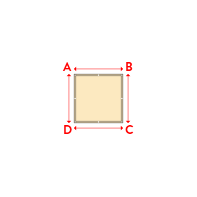 Bâche Rectangle en Protect 670 : La référence en matière de protection étanche Beige ral 1015 - 1.00x1.00m