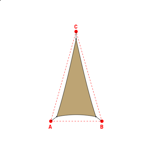 Voile d'ombrage triangle en AustralMesh - Toile d'ombrage ajourée Sable du désert (704 AustralMesh) - 2,60x5,33x5,32m