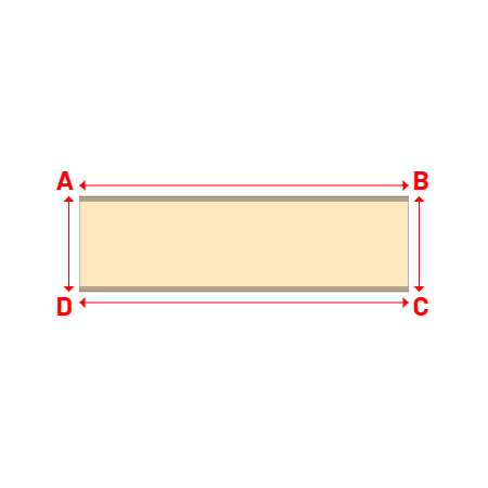 Bâche Rectangle en Protect 670 : La référence en matière de protection étanche Beige ral 1015 - 3.03x0.88m