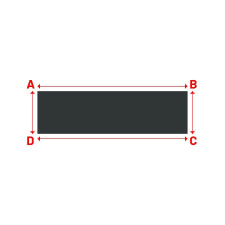 Bâche Rectangle en Protect 670 : La référence en matière de protection étanche Gris anthracite RAL 7016 - 3.00x0.85m