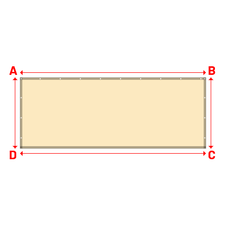 Bâche Rectangle en Protect 670 : La référence en matière de protection étanche Beige ral 1015 - 4.20x1.60m