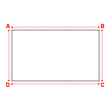Bâche Rectangle en Protect 670 : La référence en matière de protection étanche Blanc RAL 9016 - 3.58x2.10m
