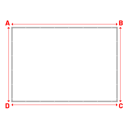 Bâche Rectangle en Protect 670 : La référence en matière de protection étanche Blanc RAL 9016 - 4.25x3.00m