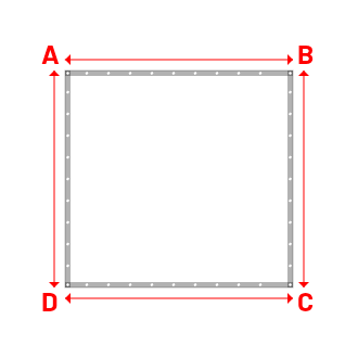 Bâche Rectangle en Protect 670 : La référence en matière de protection étanche Blanc RAL 9016 - 2.10x2.00m