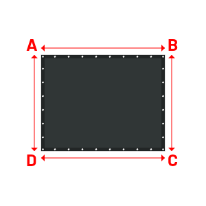 Bâche Rectangle en Protect 670 : La référence en matière de protection étanche Gris anthracite RAL 7016 - 1.80x1.40m