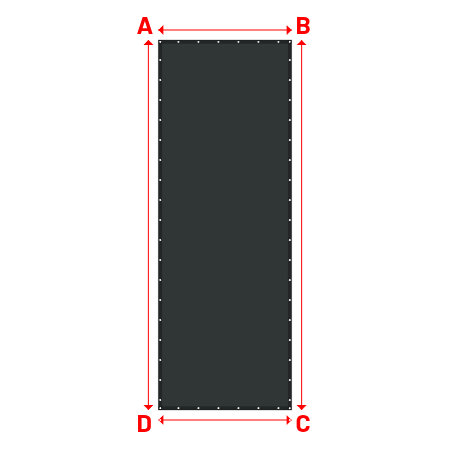 Bâche Rectangle en Protect 670 : La référence en matière de protection étanche Gris anthracite RAL 7016 - 1.80x5.00m