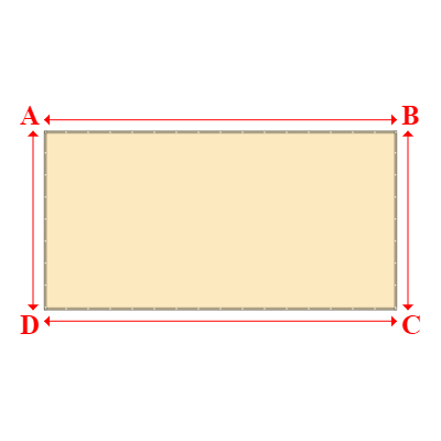 Bâche Rectangle en Protect 670 : La référence en matière de protection étanche Beige ral 1015 - 6.30x3.20m