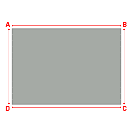 Bâche Rectangle en Protect 670 : La référence en matière de protection étanche Gris clair RAL 7038 - 7.50x5.20m