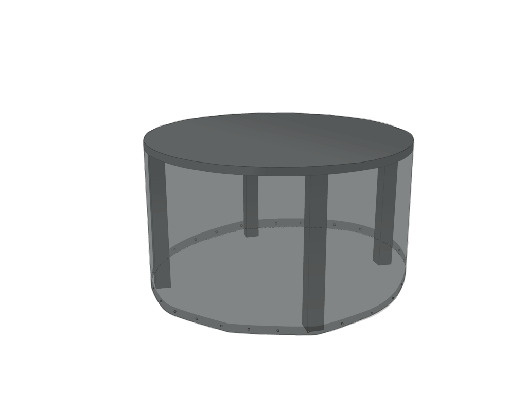 Table de jardin ronde - Protect 670 : La référence en matière de protection étanche Gris anthracite RAL 7016