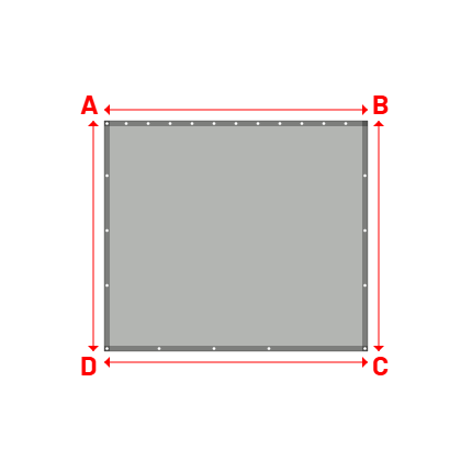 Bâche Rectangle en MaxiProtect 900 : Protection & grammage renforcé Gris agate RAL 7038 - 31071 - 2.40x2.10m