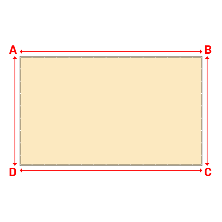 Bâche Rectangle en Protect 670 : La référence en matière de protection étanche Beige ral 1015 - 6.70x4.00m