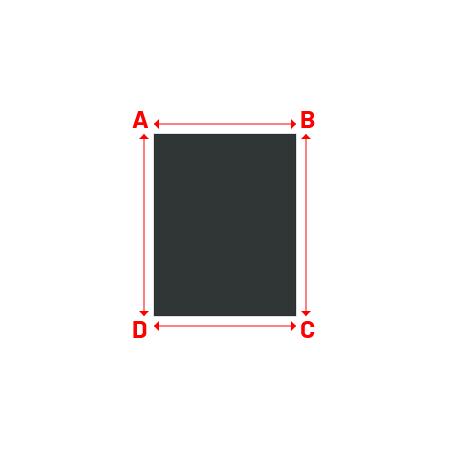 Bâche Rectangle en Protect 670 : La référence en matière de protection étanche Gris anthracite RAL 7016 - 1.42x1.82m