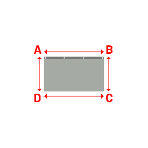 Bâche Rectangle en Protect 670 : La référence en matière de protection étanche Gris clair RAL 7038 - 1.20x0.70m