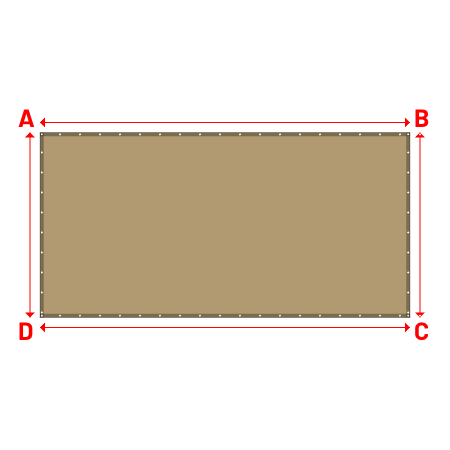 Bâche Rectangle en Solar 590 : bâche spéciale protection solaire & grand choix de coloris Poivre 502V3-2012C - 5.00x2.50m