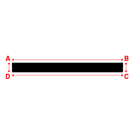 Bâche Rectangle en Protect 670 : La référence en matière de protection étanche Noir RAL 9005 - 7.00x0.60m