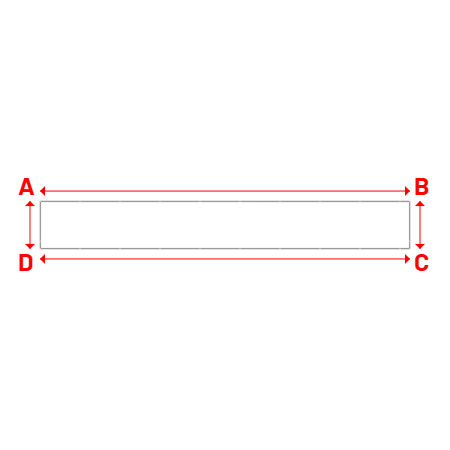 Bâche Rectangle en Protect 670 : La référence en matière de protection étanche Blanc RAL 9016 - 17.00x2.20m