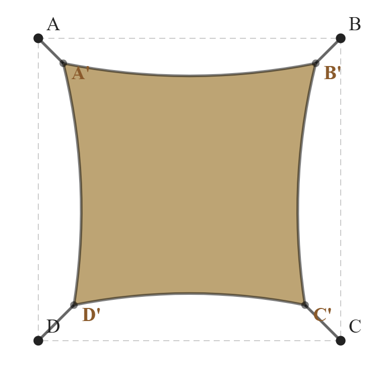 Voile d'ombrage - Voile d'ombrage Carrée - Sable du désert (704 AustralMesh)