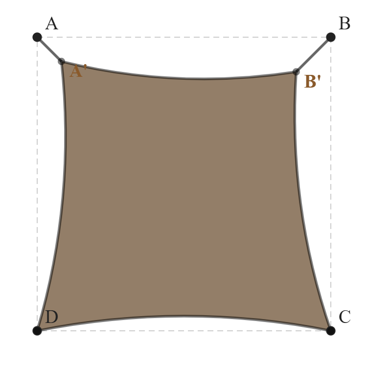 Voile d'ombrage - Voile d'ombrage Carrée - Bois flotté 294 (AustralMesh)