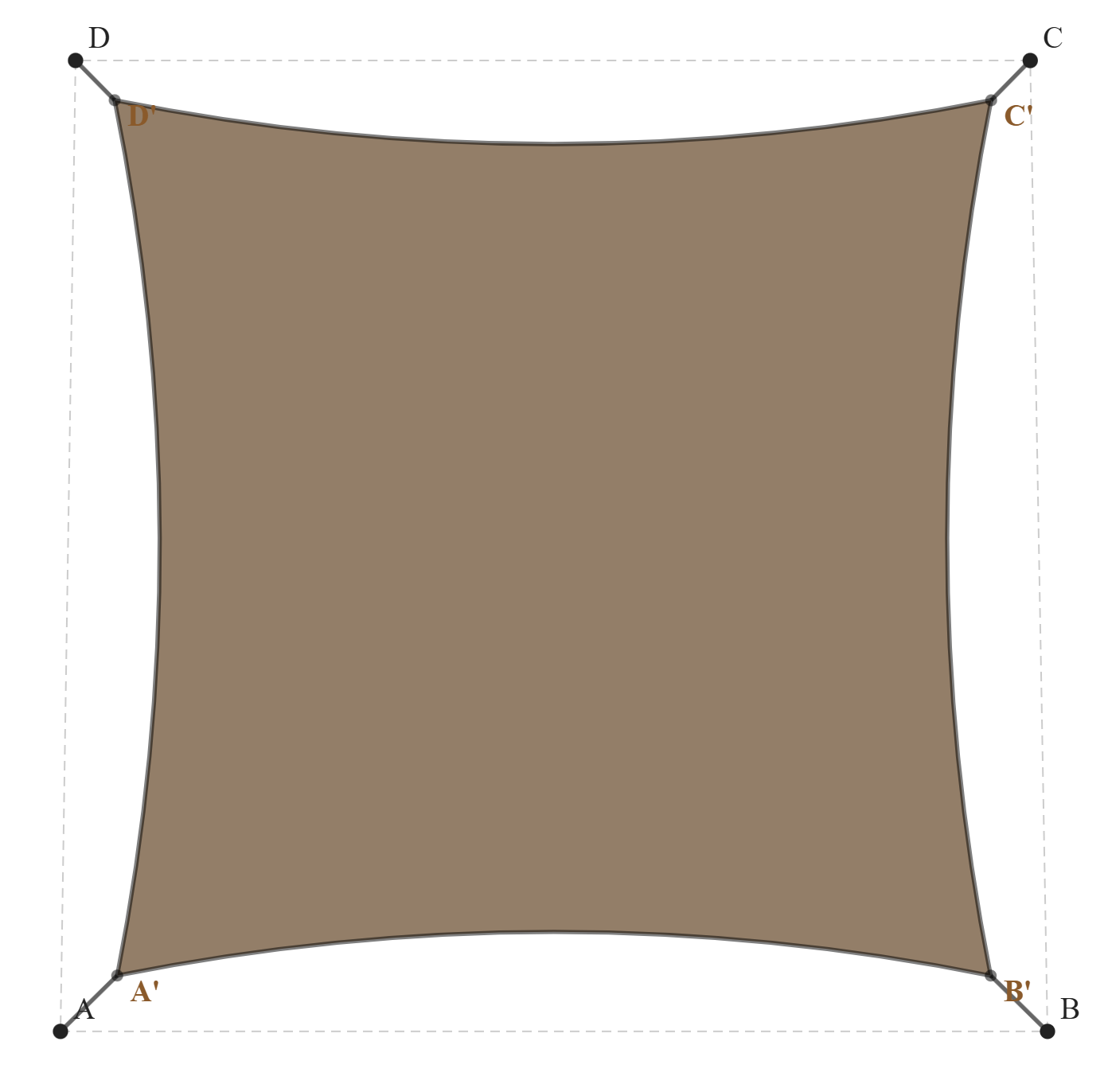 Voile d'ombrage - Voile d'ombrage Trapèze - Bois flotté 294 (AustralMesh)