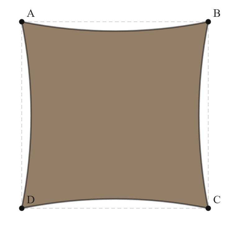 Voile d'ombrage - Voile d'ombrage Carrée - Bois flotté 294 (AustralMesh)