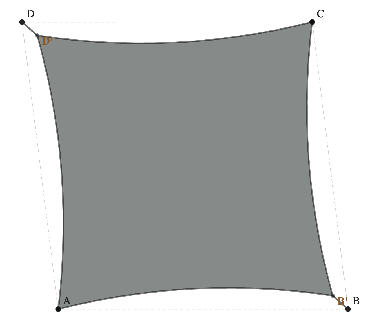 Voile d'ombrage - Voile d'ombrage Trapèze - Gris Acier (648 AustralMesh)