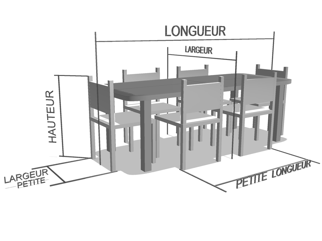 Table de jardin rectangle avec chaises - Protect 670 : La référence en matière de protection étanche Beige ral 1015