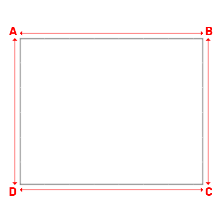 Bâche Rectangle en Grille pour rideaux de scène - PVC M2 Noir Grille PVC SCENIQUE - Noir - 362-1075 - 7.50x6.00m