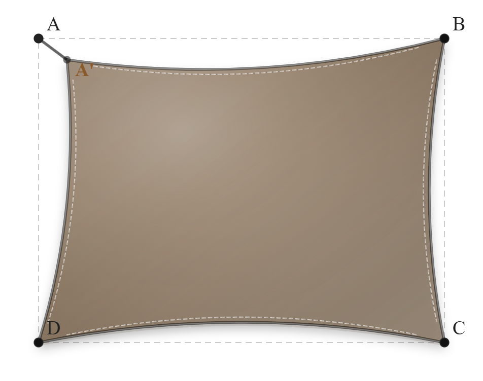 Voile d'ombrage - Voile d'ombrage Rectangle - Bois flotté 294 (AustralMesh)