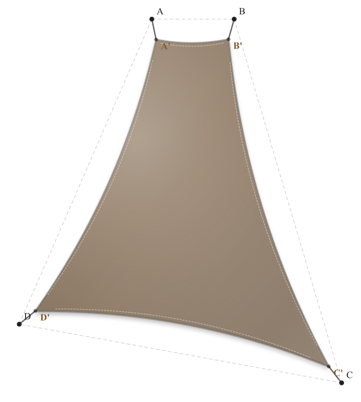 Voile d'ombrage - Voile d'ombrage Trapèze - Bois flotté 294 (AustralMesh)